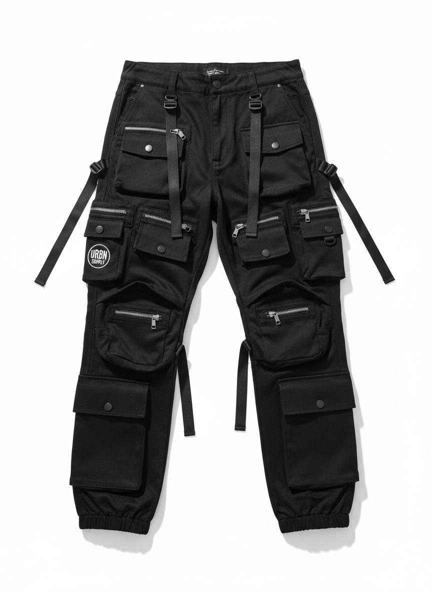 Карго штаны Black